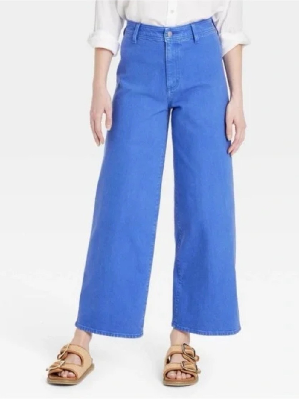 NWT 6 bohemian Blue buttery soft
High rise fitted hip, relaxed thigh, wide leg